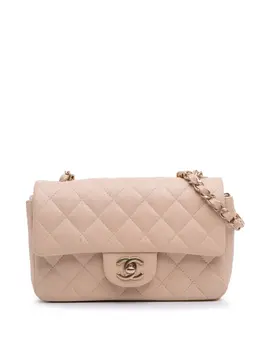 Chanel 2013-2014 Mini Rectangular Classic Lambskin Single Flap crossbody bag 31134904