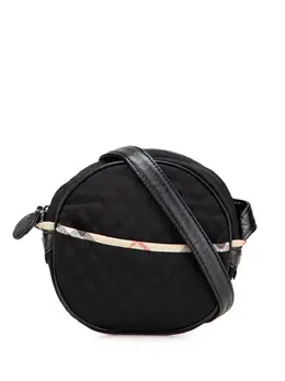 Burberry 2000-2010 Nova Check Trimmed Quilted Nylon Round crossbody bag 31134886