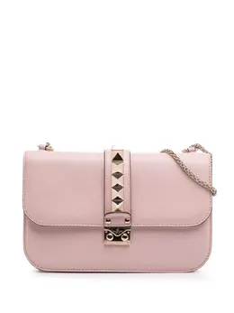 Valentino Garavani 2000-2017 Medium Calfskin Rockstud Glam Lock crossbody bag 31136121