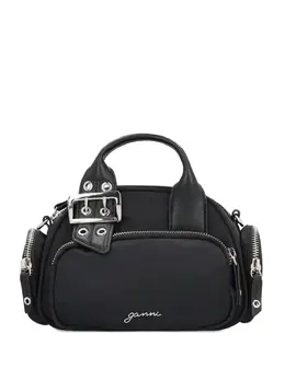 Ganni mini Polochon buckle-detail top-zip tote bag 31084964