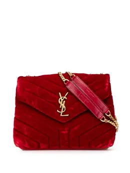 Saint Laurent 2000-2025 Small Velvet Monogram Matelasse LouLou shoulder bag 31134891