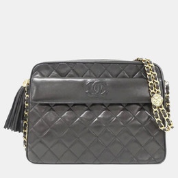 Chanel CC Tassel Black Lambskin Camera Bag 1181065