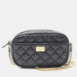 Chanel Chevron V-Stitch Black Calfskin Shoulder Bag 1181066