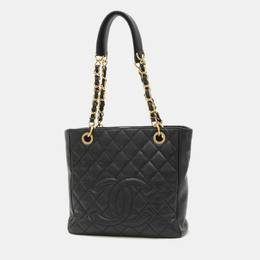 Chanel PST Black Leather Tote Bag 1181062