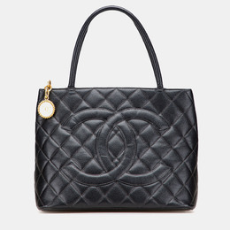 Chanel Black Caviar Medallion Tote 1180657