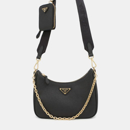 Prada Re-Edition 2005 Black Saffiano Leather Shoulder Bag 1179715