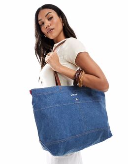 Сумка-шоппер Levi's Heritage с логотипом из денима синего цвета 140797568 | light blue