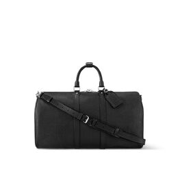 Сумка Keepall Bandoulière 50 Louis Vuitton, черный m33400 | black