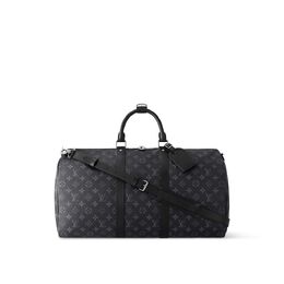 Сумка Keepall Bandoulière 50 Louis Vuitton, серый m14202 | grey