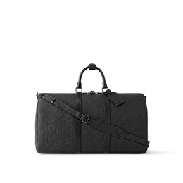 Сумка Keepall Bandoulière 50 Louis Vuitton, черный m59025 | black