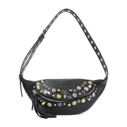 Valentino Garavani-Black Calf Leather Nellcote Belt Bag-Uomo 52216383603028