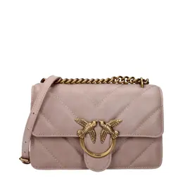 Pinko Pink Leather Crossbody Bags pi9432190025993bt