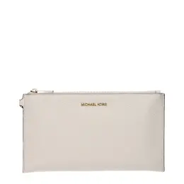 Michael Kors Beige Leather Clutch Bag mi15133084320009bt