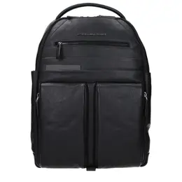 Piquadro Black Leather Backpacks pi15161413042441bt