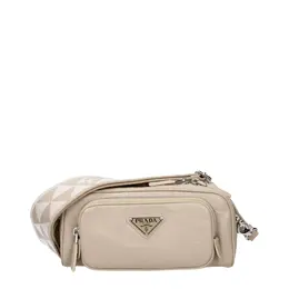 Prada Beige Leather Crossbody Bag pr15185829527817bt