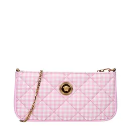 Versace Pink Fabric Shoulder Bags ve15191630250249bt