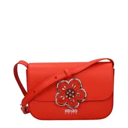 Kenzo Red Leather Crossbody Bag ke15205057003785bt