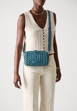 Сумка через плечо WEAVE CAMERA BAG - Across body bag Karl Lagerfeld, мультиколор k4851h1oq-t11 | blue