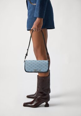 Сумка через плечо SIGNATURE - Across body bag Karl Lagerfeld, синий k4851h1kh-k11 | denim light blue