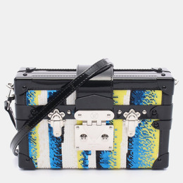 Louis Vuitton Petite Malle Multicolor Sequin Patent Leather Shoulder Bag 1181527