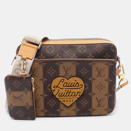 Louis Vuitton Nigo Trio Messenger Monogram Stripe Canvas Crossbody Bag 1181515