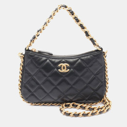 Chanel Chain Around Black Lambskin Chain Shoulder Bag 1181321