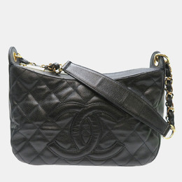 Chanel CC Black Leather Chain Shoulder Bag 1181051