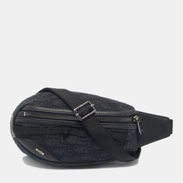 Christian Dior Black Oblique Canvas and Leather Scarab Body Bag 1179986