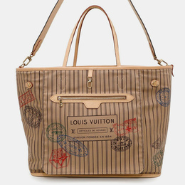 Louis Vuitton Neverfull Inside Out GM Beige Monogram Tote Bag 1179706