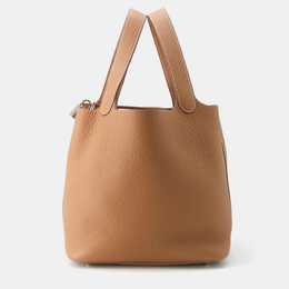 Hermes Picotin Lock 22 Gold Taurillon Clemence Tote Bag 1179693