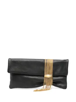 Jimmy Choo Zandra chain-embellished leather clutch 30858724
