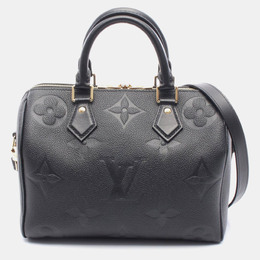 Louis Vuitton Speedy Bandouliere 25 Black Monogram Empreinte Leather Shoulder Bag 1181522