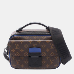 Louis Vuitton S Lock Messenger Monogram Macassar Canvas Shoulder Bag 1181516