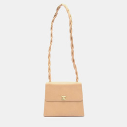 Chanel Twist CC Beige Leather Shoulder Bag 1181299