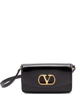 Valentino Garavani VLogo Signature-plaque leather shoulder bag 31085776