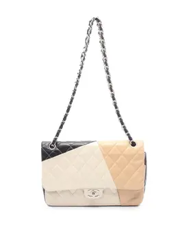 Chanel 2013-2014 Jumbo Classic Colorblock Lambskin Double Flap shoulder bag 31141973