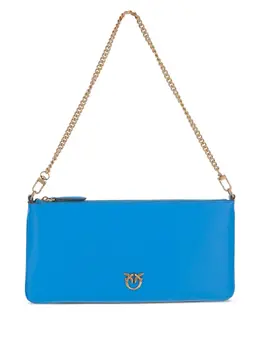 Pinko chain-strap leather clutch 31080720