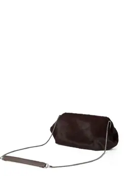 Фактурный клатч Brunello Cucinelli, коричневый 30963338 | коричневый
