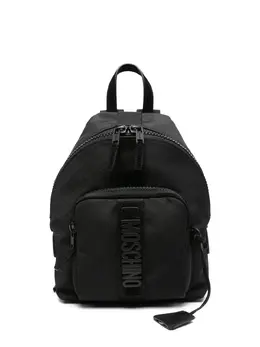 Moschino logo-plaque backpack 30319329
