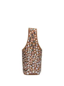 Khaite Livia studded suede bucket bag 31116422