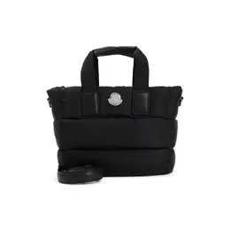 Moncler-Black Mini Caradoc Polyamide Tote Bag-Donna 52198115705172
