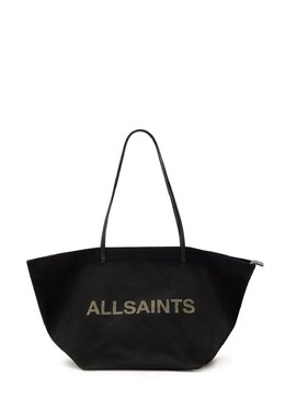 Сумка-тоут SERAFINA CANVAS Allsaints, черный a0q51h0e0-q11 | black