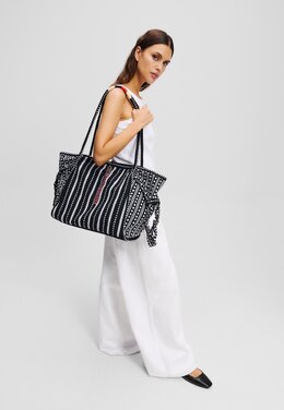 Сумка-тоут x AMBER VALLETTA Karl Lagerfeld, белый k4851h1ql-a11 | white black