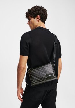 Сумка через плечо K/VOYAGE POUCH UNISEX Karl Lagerfeld, черный k4854h074-q11 | black kl mono