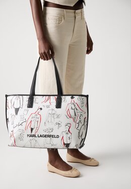Сумка-тоут KSERIES TOTE Karl Lagerfeld, кремовый k4851h1nv-a11 | offwhite