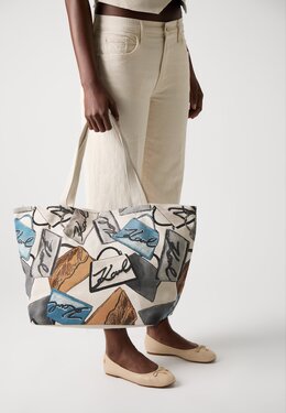 Сумка-тоут SIGNATURE BAGS Karl Lagerfeld, мультиколор k4851h1n9-t11 | multi-coloured