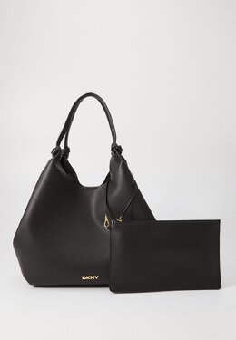 Сумка-тоут PAULA COMMUTER LARGE TOTE DKNY, черный dk151h1bv-q11 | black/gold-coloured