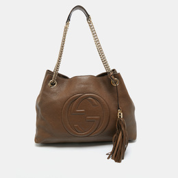 Gucci Brown Leather Medium Soho Chain Shoulder Bag 1179327
