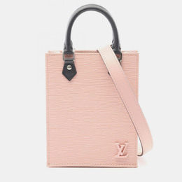 Louis Vuitton Petit Sac Plat Black/Pink Epi Leather Shoulder Bag 1181489