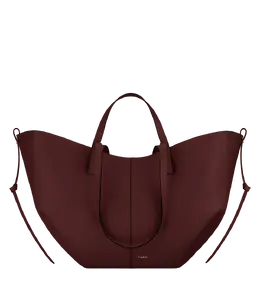 Polene Сумка тоут Cyme Edition Cerise Noire Grainé 4363539 | cerise noire grainé